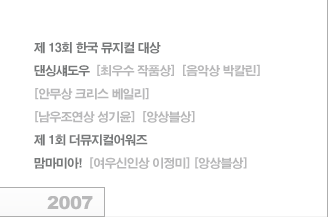 2007년 공연연보